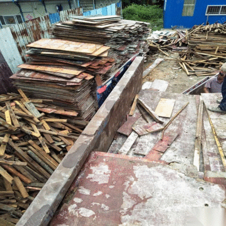废旧木材回收公司图片