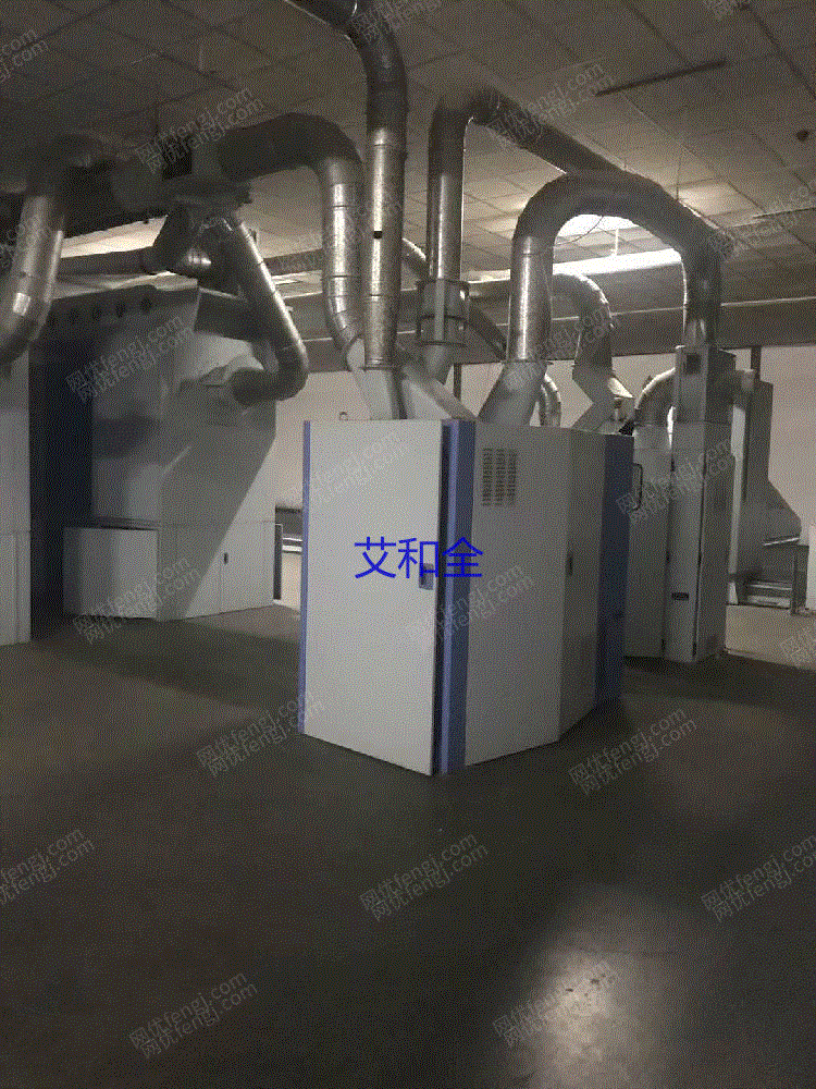 出售:青纺机一机两线203C清梳联两套(009往复式抓棉一台、125重物分离器一 二手棉麻纺纱设备回收