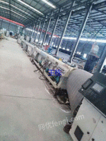 出售二手两条20-75单螺杆PE实壁挤出机生产线/上海博塑产