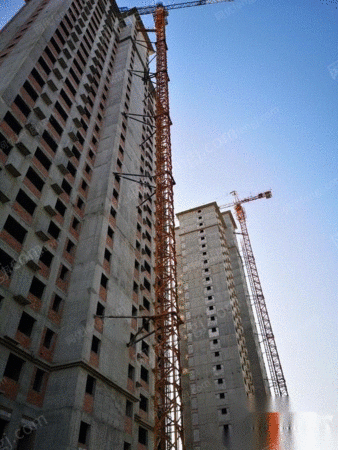 陕西延安转让12年广西建机5512塔吊105米高度,五套扶墙