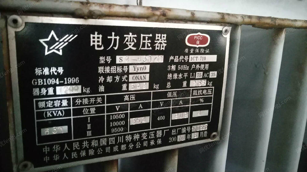 二手变压设备出售