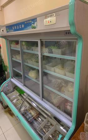 山东泰安嘉雪商用冷柜,保鲜点菜柜出售,饭店使用,成色很好