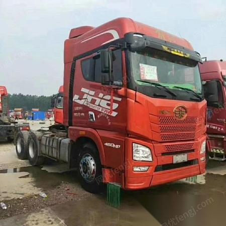 山东济宁转让二手16年底青岛解放jh6460马力锡柴国五排放双驱车牵引车