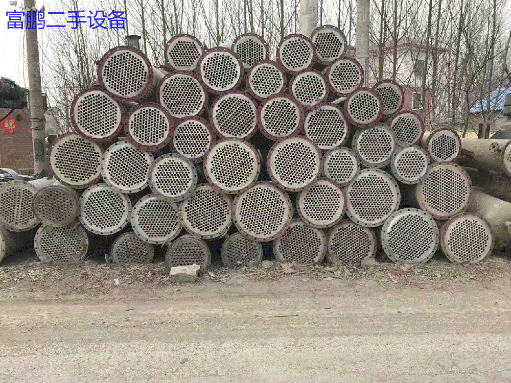 出售多台二手不锈钢冷凝器 蒸发式冷凝器