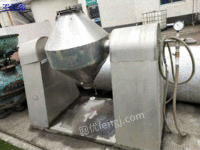 市场现货江苏无锡4台500-3000升二手不锈钢双锥干燥机10000元