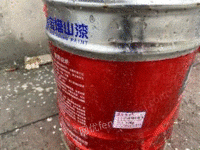 陕西汉中打包出售工地剩全新白醇酸磁漆25桶左右