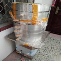 山东东营出售8成新烧饼机、燃气锅、蒸笼 10000元
