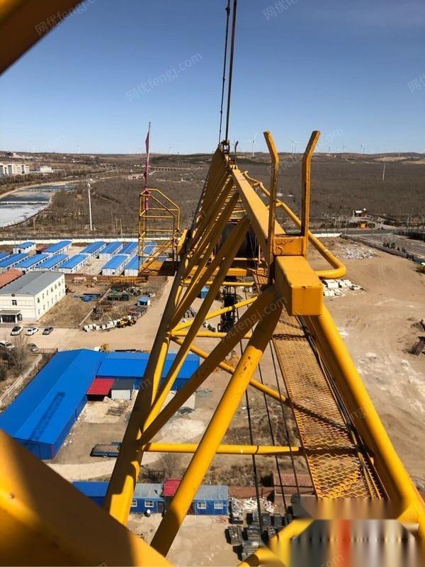 河北张家口出售京龙5613一台塔吊,高度18个节子一道扶墙