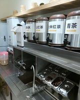 新疆乌鲁木齐品牌奶茶店设备低价转让 75000元