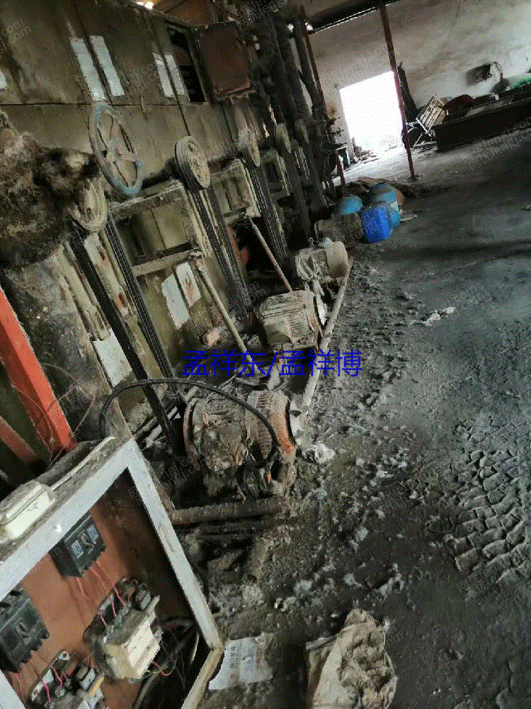 河北保定出售大型洗毛机一套滚筒烘干,300大卷装倍捻机三台 二手毛纺纱设备转让