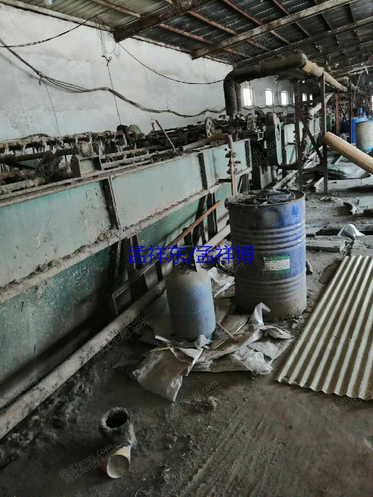 河北保定出售大型洗毛机一套滚筒烘干,300大卷装倍捻机三台 二手毛纺纱设备回收