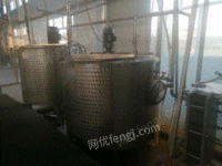 重庆江北区出售 1吨调配罐2台（带搅拌和高速剪切机） 3个304白钢罐（15吨）