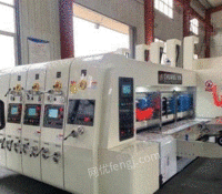 河南郑州纸箱厂机械设备 全自动三色水墨印刷圆压圆模切机出售