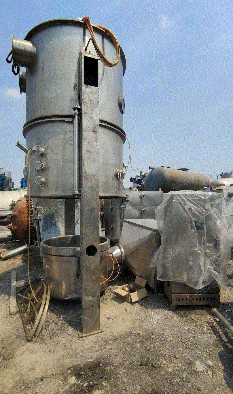 山东济宁200型沸腾造粒机出售成色95新