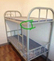 天津宝坻区厂家处理一批二手上下铺高低床铁架床员工宿舍床
