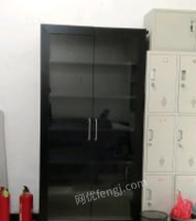 陕西西安出售黑色两门书柜 。柜子尺用寸18*100*200。