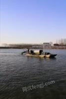 河南新乡出售二手6寸双耙子红虫船，长13米，宽3米，双耙，