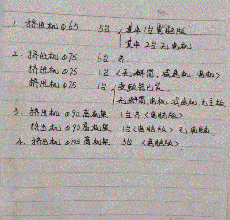 二手挤出片材机出售