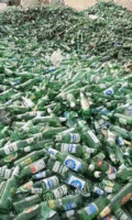 大量回收废玻璃瓶，碎玻璃
