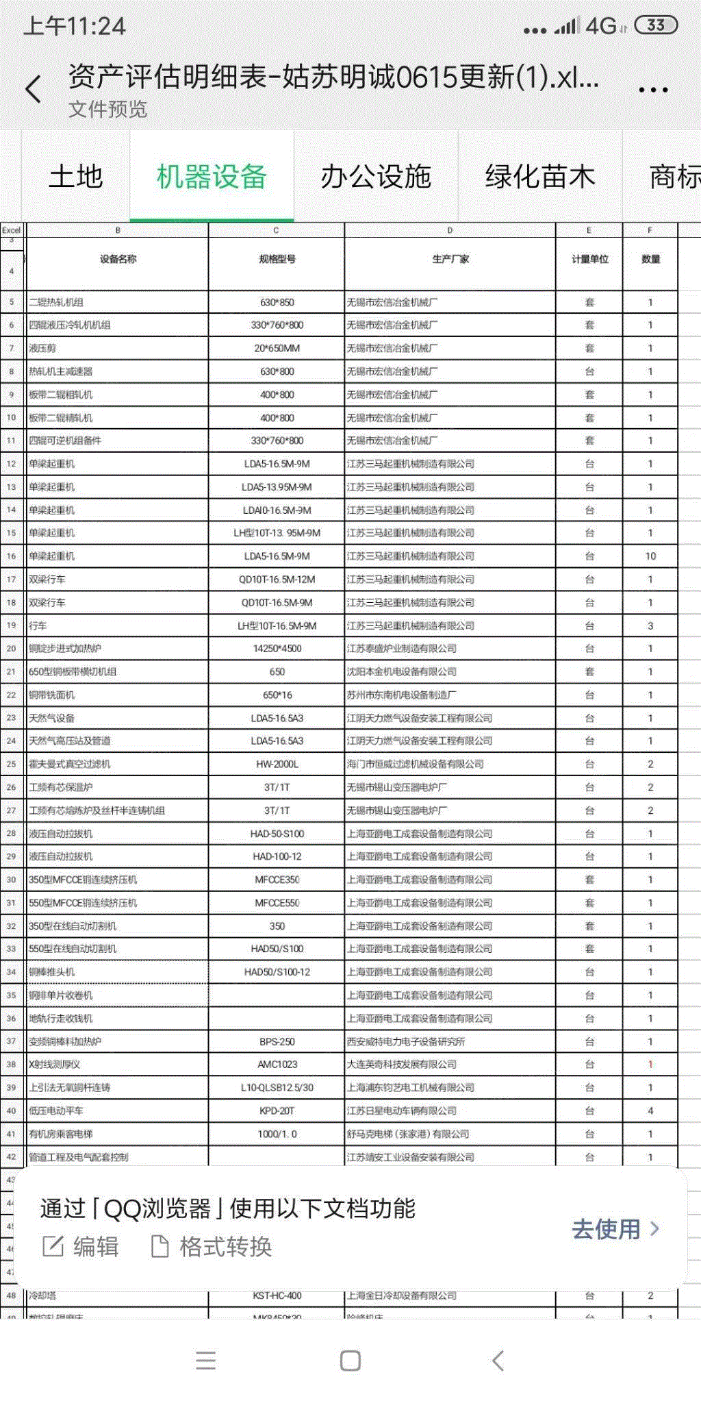 二手炼钢厂设备价格