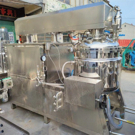 中古高速せん断真空ホモジナイズ乳化機湿布?霜設備販売用油圧昇降双方向ホモジナイズミキサー