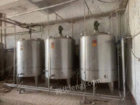 Manufacturers sell second-hand stainless steel stirring tanks, heating stirring tanks and various models