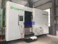 市场库存二手江苏大卫DHM-100单工位卧式加工中心台湾转台 千分之一度一分