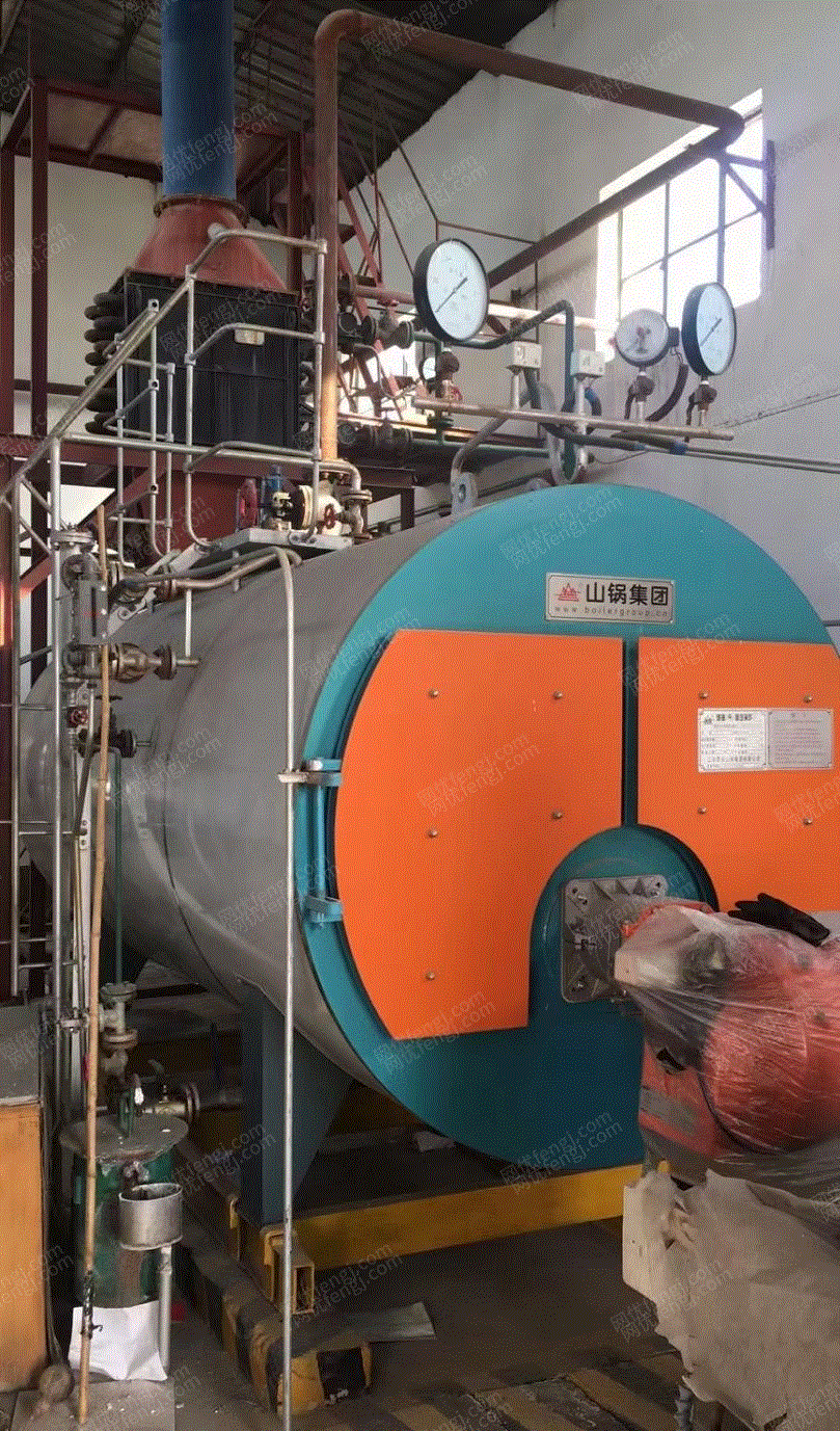 河北沧州2吨燃气蒸汽锅炉一套99成新出售