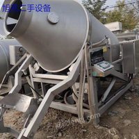 求购二手自动液压上料真空滚揉机，灌装机。