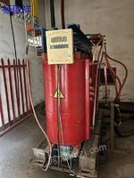 Two second-hand resin cast dry-type power transformers sold in spot in Guangxi