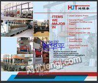 Guangdong sells all kinds of ceramic factory equipment, ceramic presses, polishing lines, ball mills, etc.