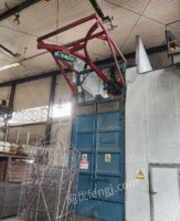 山东济南低价出售吊钩抛机，双钩1吨，门口宽2.2米，高3.8米，4个11千瓦抛丸器