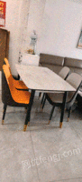 浙江杭州1.2x70，1.3x80意大利进口岩板餐桌椅套装出售！