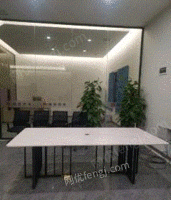 广西柳州因公司搬迁，低价出售高端岩板桌会议桌长度2.4米宽度1.2米