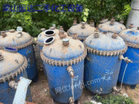 Sell second-hand 12.5 square reaction kettle filter press enamel storage tank 5000 enamel kettle