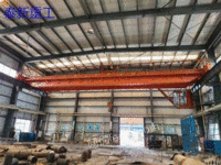 Shandong sells second-hand 25-ton gourd double-beam cranes with a driving span of 22.5 meters