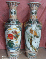 安徽滁州景德镇陶瓷手绘粉彩仿古大花瓶转让
