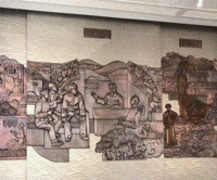 温州室内外铜浮雕风景浮雕壁画定制