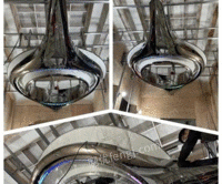 威海不锈钢镜面抽象飞　船雕塑室内装饰吊顶