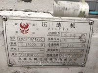 转让腾飞250平方双缸压滤机两台