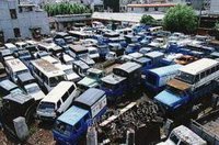 重庆地区长期大量回收报废进口车