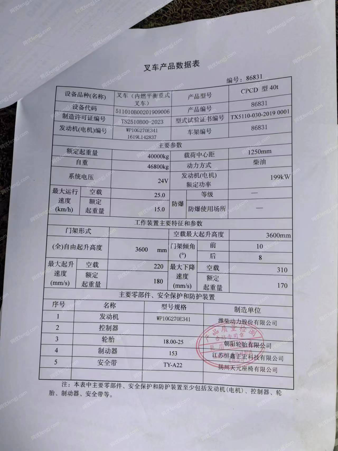 二手叉车转让