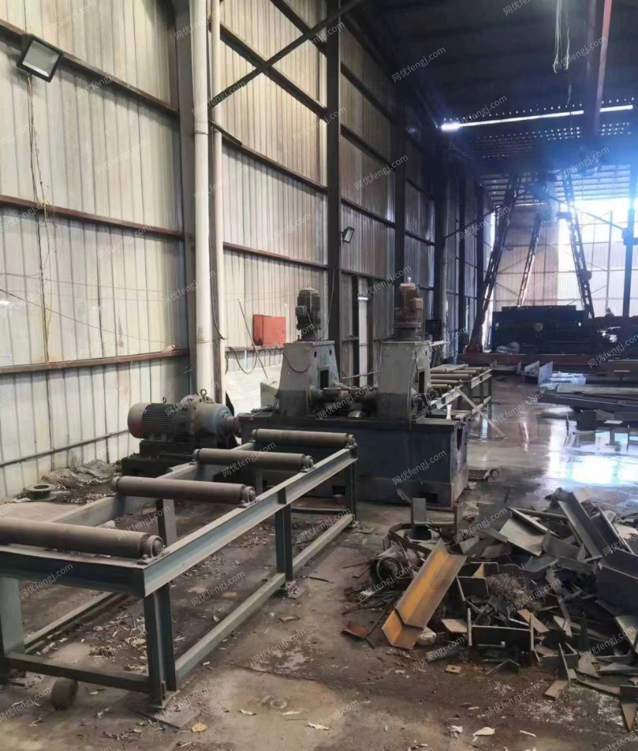 陕西榆林工厂出闲置的钢结构生产线