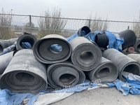 5月6日济南水泥公司7吨废皮带处置