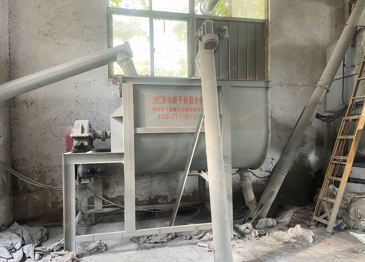 河南郑州砂浆生产设备出售，闲置能用。