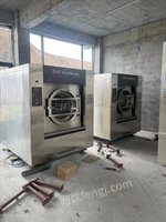 上海百 强全新未安装4台100水洗机、2台100烘干机、3.3米送布机、5辊烫平机折叠机一套出售