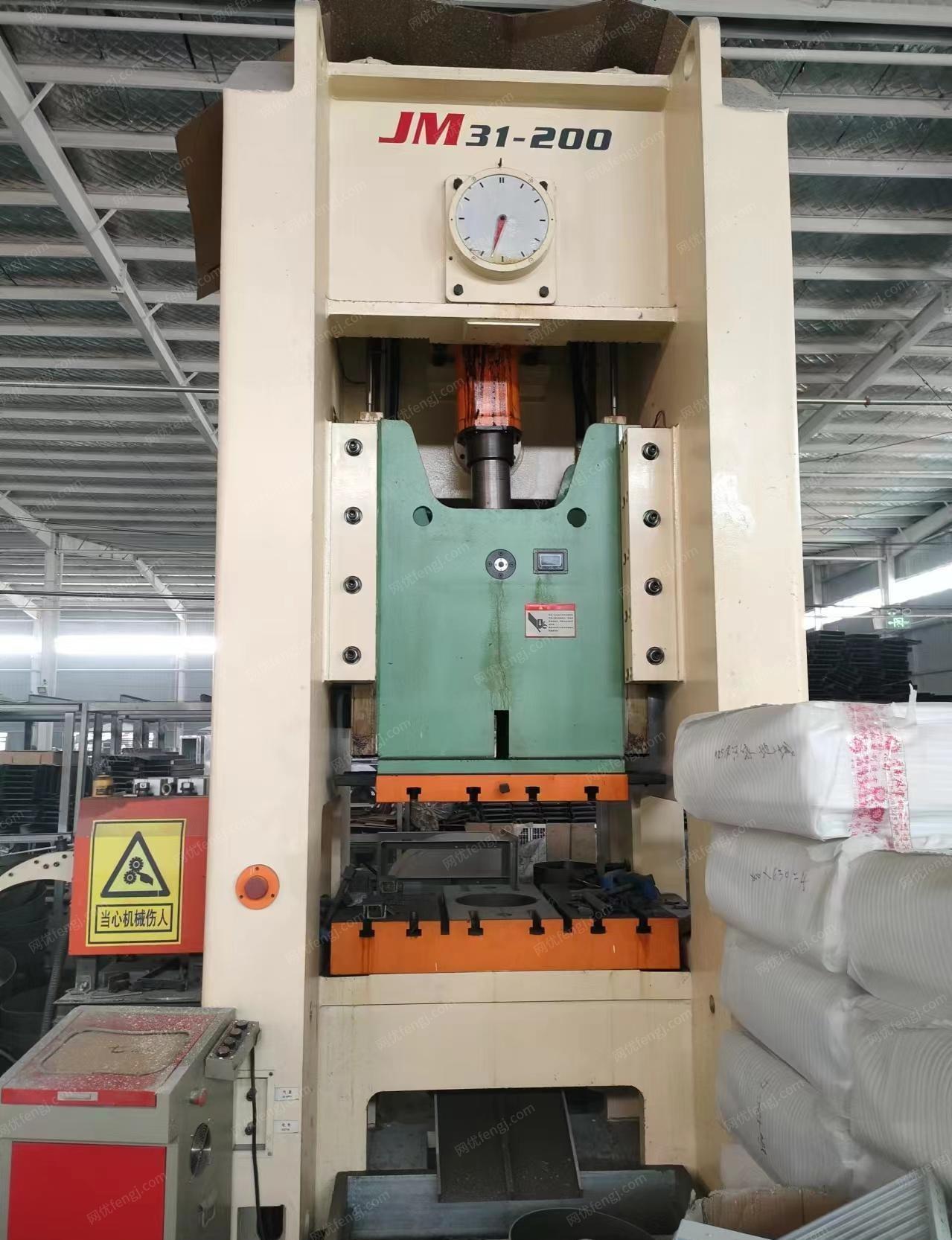 河南商丘出售80、200吨压力机，抗震支架全套生产线