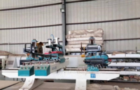 上海宝山区出售八成新二手木工机械设备马氏双端锯铣机木工双端锯