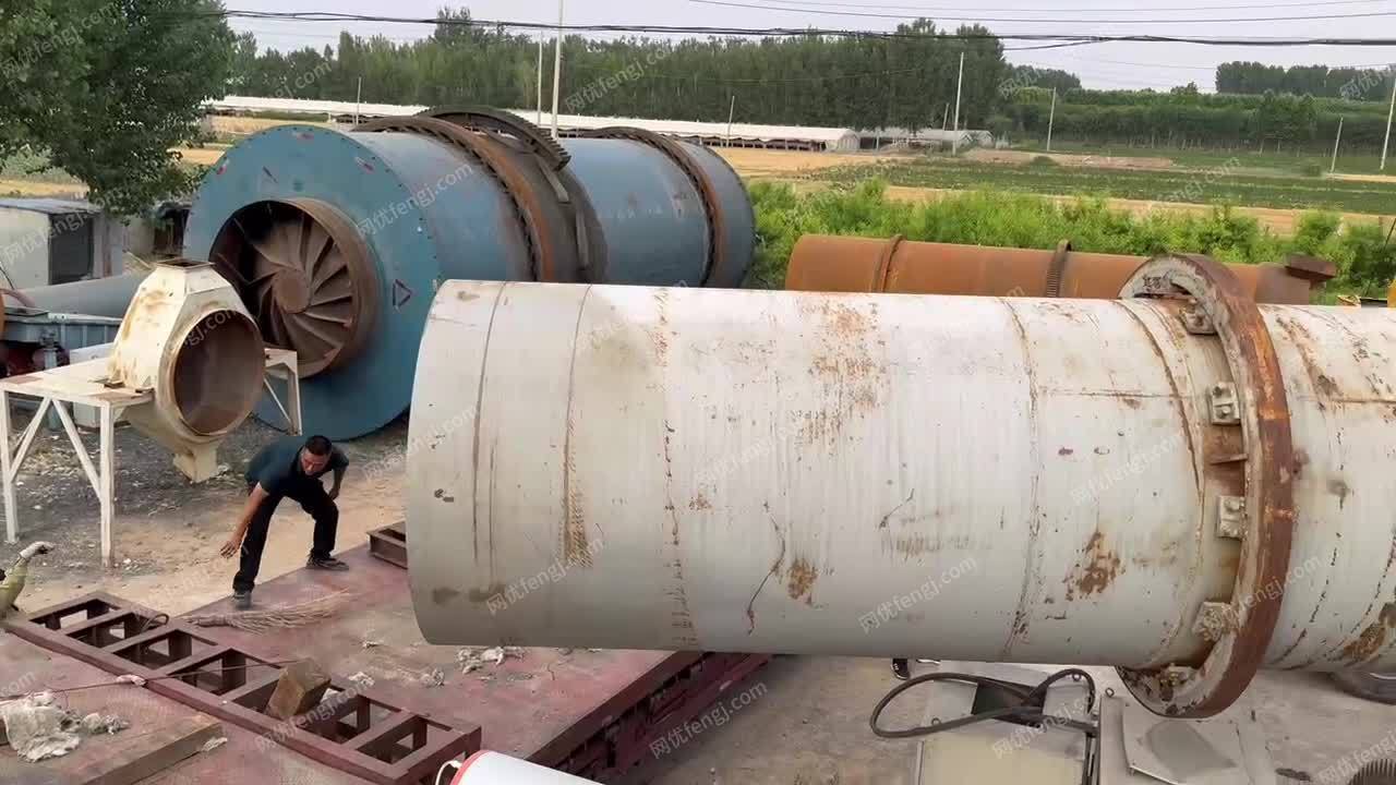 二手污泥滚筒烘干机 矿渣煤泥全自动烘...