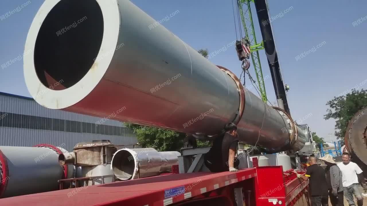 二手河沙滚筒烘干机 焦炭煤泥全自动烘...